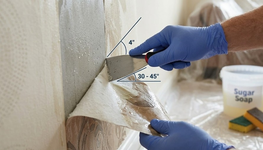 Precision Scraping Angle of wallpaper