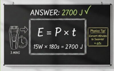 A 15 W Electric Shaver Is Used for 3 Minutes. How Much Energy Does It Use? [Solved]