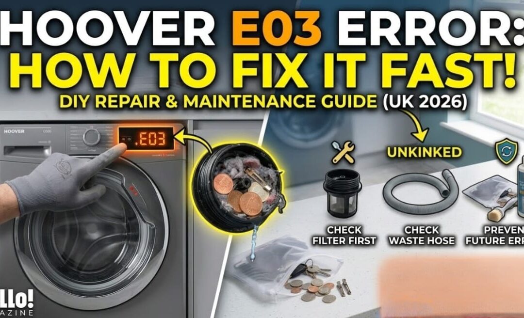 Hoover Washing Machine E03 Error: What Is & How To Fix?