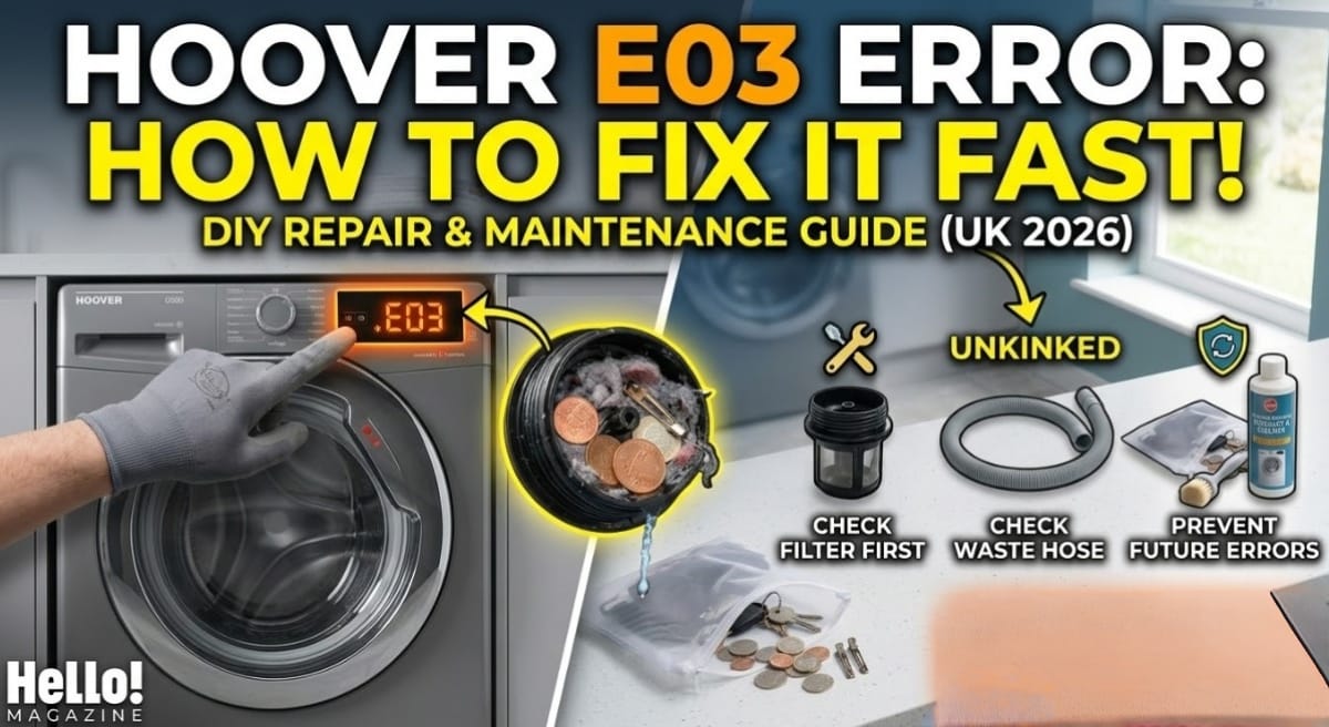 Hoover Washing Machine E03 Hoover Washing Machine E03