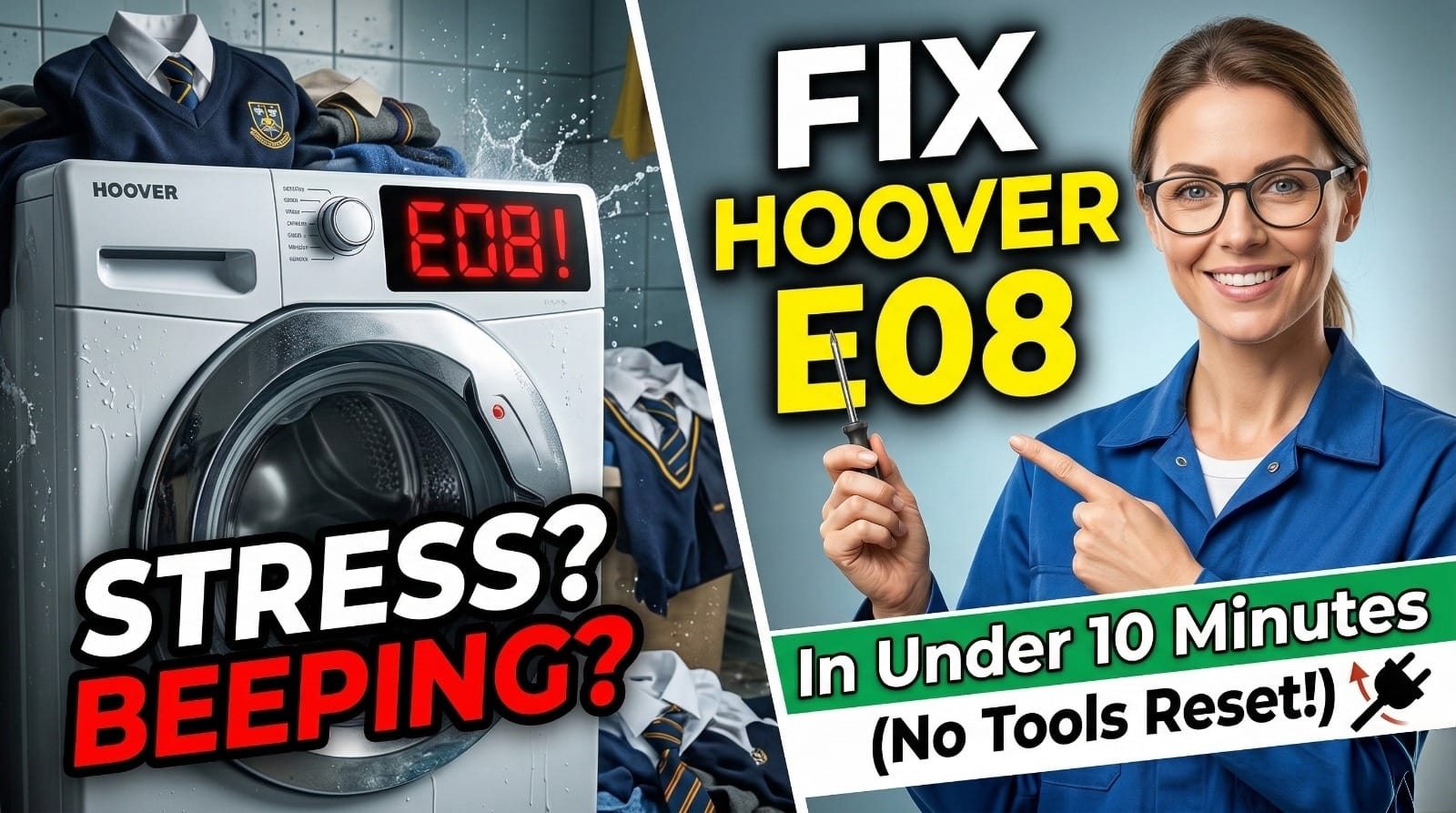 Hoover Washing Machine E08 Error Hoover Washing Machine E08