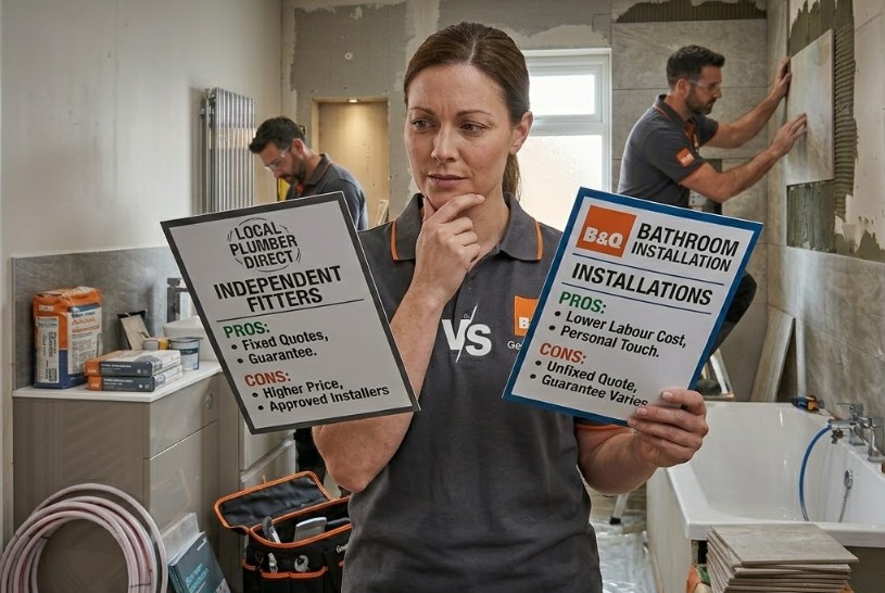 B&Q vs. Independent Fitters for uk bathrooms