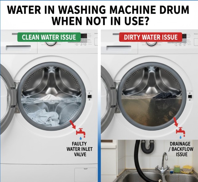 Why Is There Water in My Washing Machine Drum When Not in Use? [UK DIY Guide]