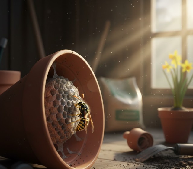 What are the Signs That a Wasp Nest Is Being Built