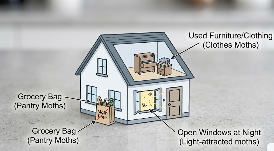 Where Do I Have Small Moths In My House